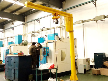 360 grados de rotación de la grúa cantilever