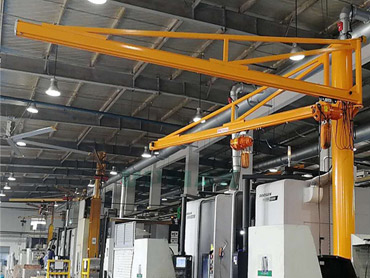 Tipo de columna doble brazo crane cantilever eléctrico